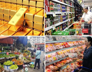 Tiêu dùng trong tuần: Giá vàng giảm, trong khi giá thực phẩm và trái cây tăng mạnh