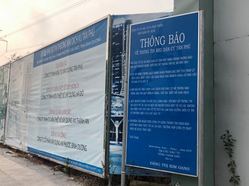Khách hàng nguy cơ trắng tay khi xuống tiền vào Khu đô thị Tân Phú