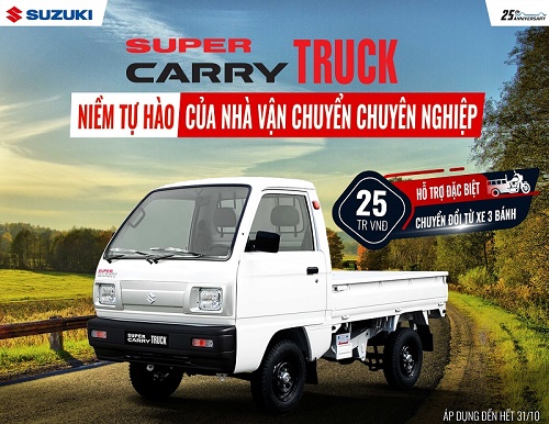 Suzuki tối ưu chi phí sửa chữa, bảo dưỡng cho các dòng xe tải nhẹ