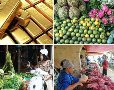 Tiêu dùng trong tuần (từ 4-10/10/2021): Giá vàng, thực phẩm và trái cây giảm mạnh