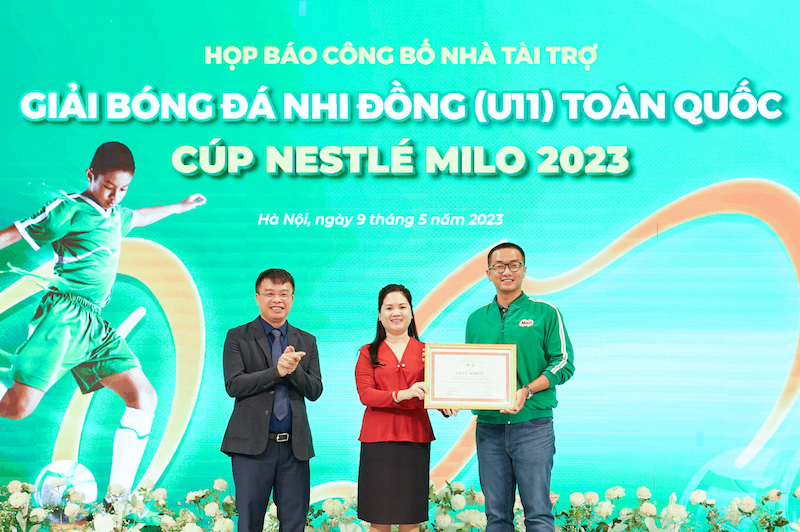 Nestlé MILO đồng hành cùng Giải Bóng đá Nhi đồng (U11) toàn quốc – Cúp Nestlé MILO 2023