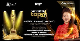 Bà Lê Hoàng Diệp Thảo nhận giải thưởng “Top50 GLOBAL Professional & Career Women Awards 2023’